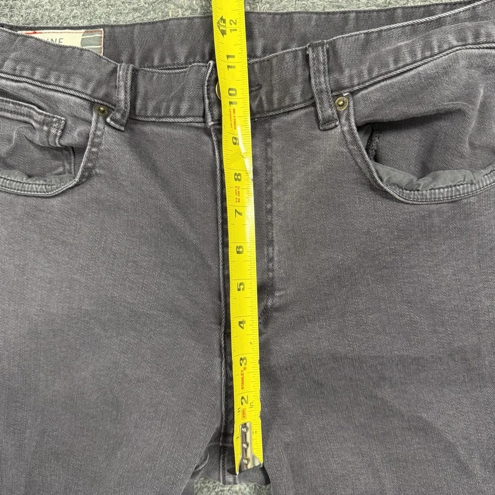 Marine Layer Pants Mens 34x32 5 Pocket Slim Straight Twill Casual Dark Gray